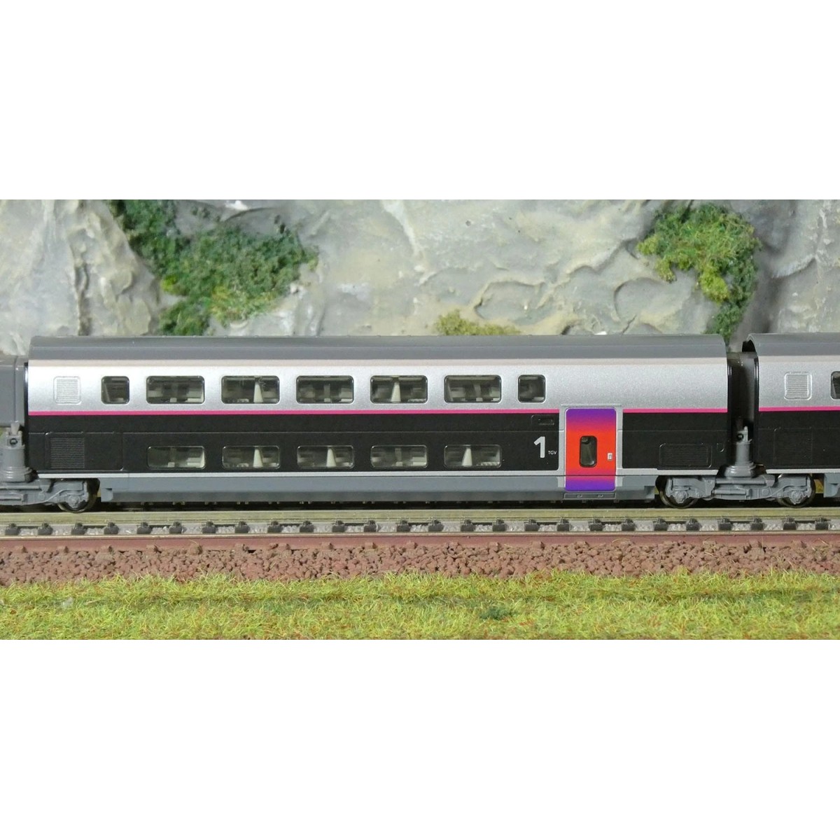 Kato 10-2132 Set de 5 voitures complémentaires TGV Euroduplex SNCF, InOui, N 1/160 Kato KATO_10-2132 - 2