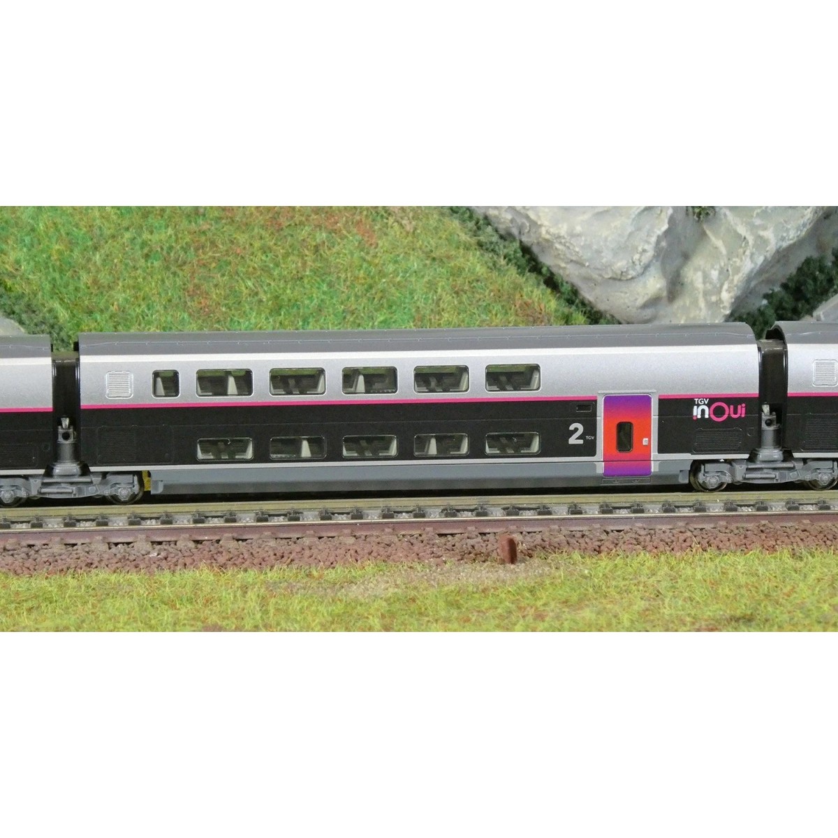 Kato 10-2132 Set of 5 additional TGV Euroduplex SNCF, InOui cars, N...