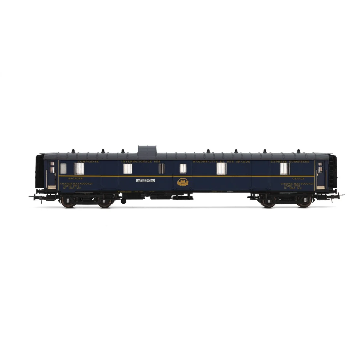 Rivarossi HR4390 Set de 3 voitures voyageurs CIWL, Edelweiss Pullman Express, DD3 / VPC Côte d´Azur / VP Étoile du Nord Rivaross