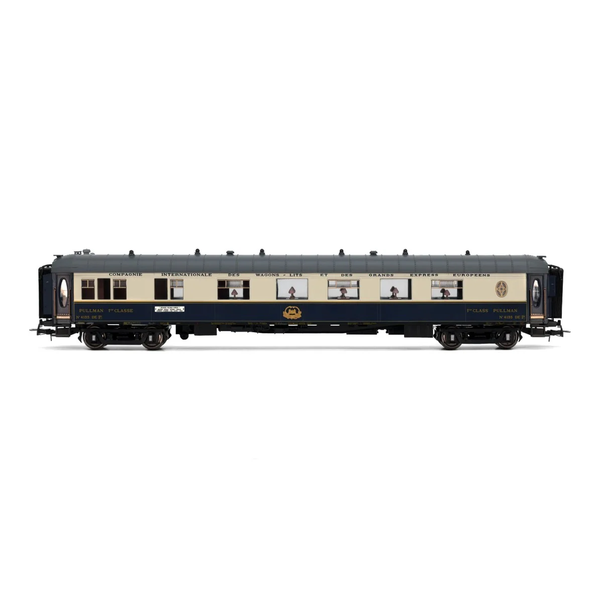 Rivarossi HR4390 Set de 3 voitures voyageurs CIWL, Edelweiss Pullman Express, DD3 / VPC Côte d´Azur / VP Étoile du Nord Rivaross