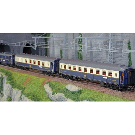 HR4390-Rivarossi HR4390 Set de 3 voitures voyageurs CIWL, Edelweiss Pullman Express, DD3 / VPC Côte d´Azur / VP Étoile du Nord