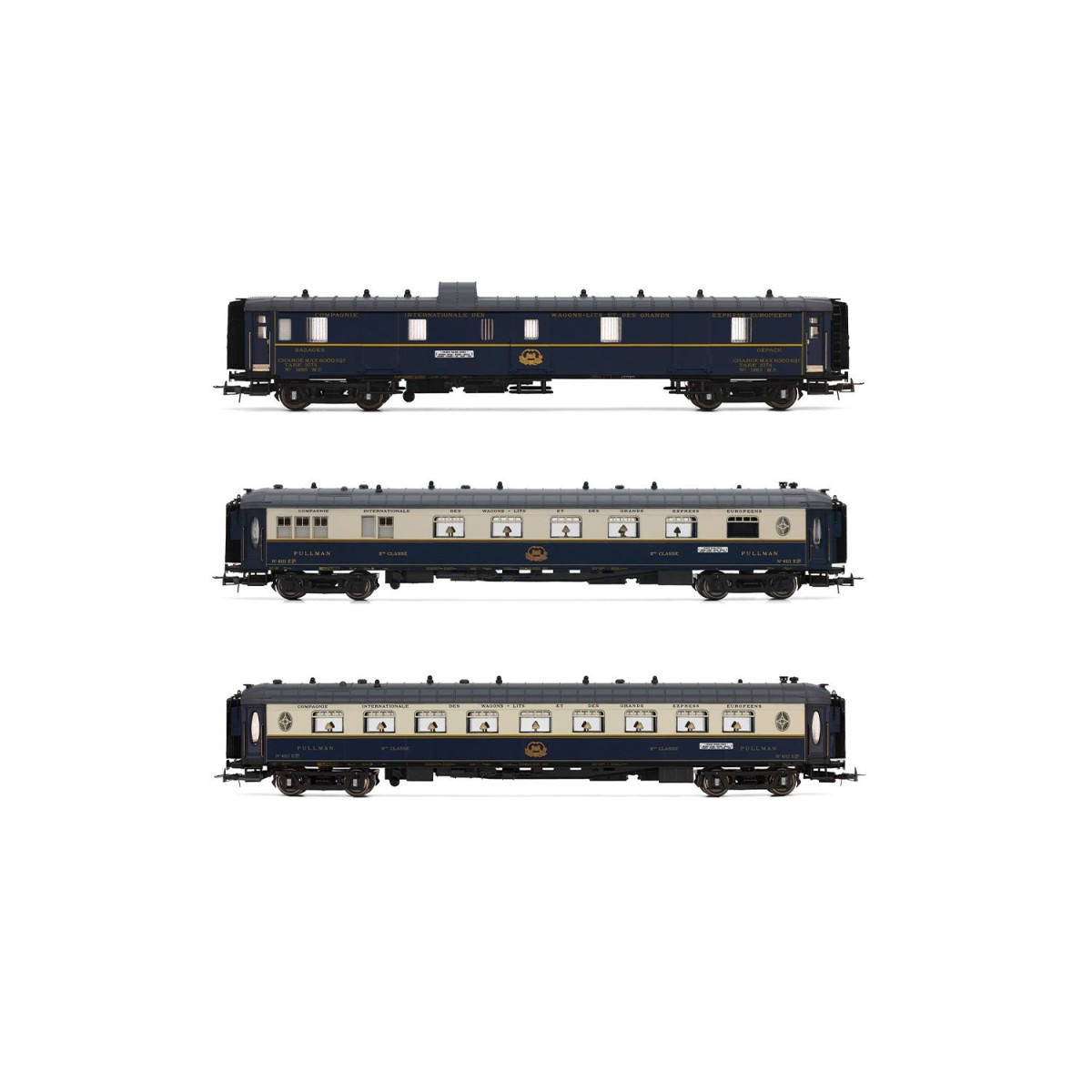 Rivarossi HR4391 Set of 3 CIWL passenger cars, Edelweiss Pullman Ex...