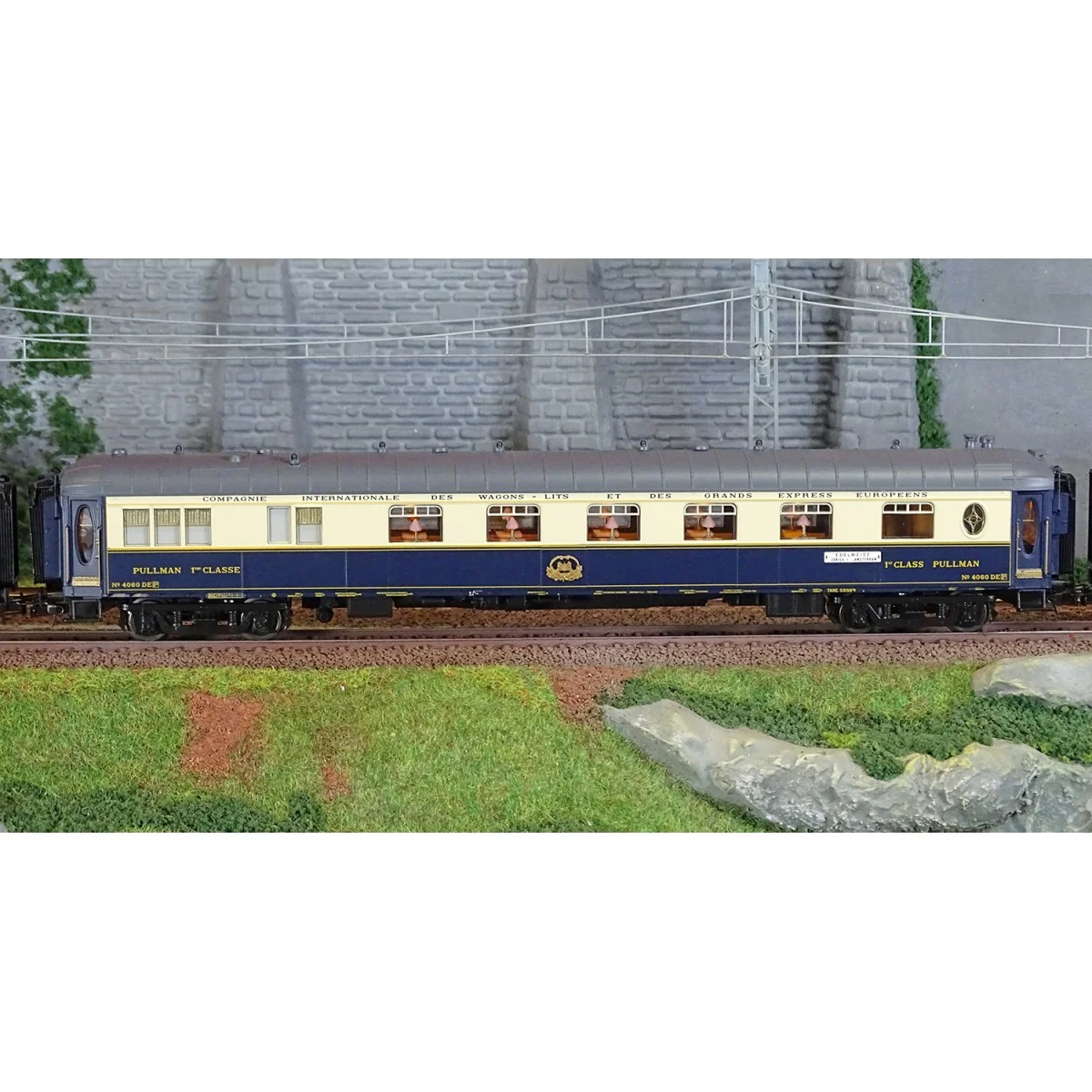 Rivarossi HR4391 Set de 3 voitures voyageurs CIWL, Edelweiss Pullman Express, DD3 / VPC Côte d´Azur / VP Étoile du Nord Rivaross