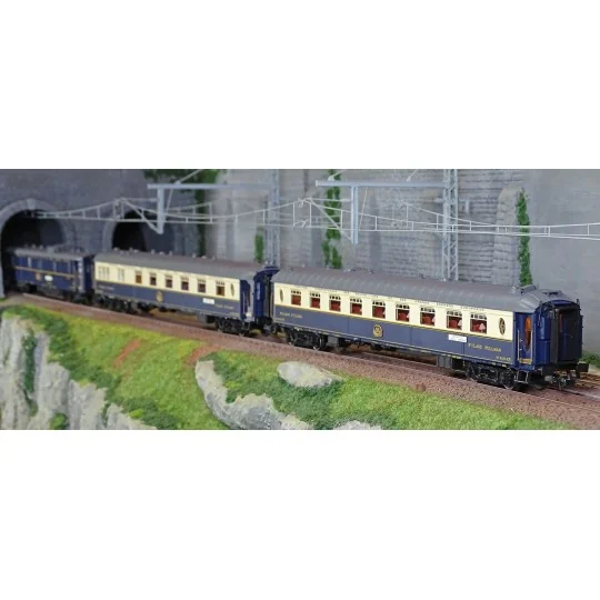 HR4391-Rivarossi HR4391 Set de 3 voitures voyageurs CIWL, Edelweiss Pullman Express, DD3 / VPC Côte d´Azur / VP Étoile du Nord