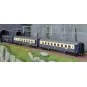 HR4391-Rivarossi HR4391 Set de 3 voitures voyageurs CIWL, Edelweiss Pullman Express, DD3 / VPC Côte d´Azur / VP Étoile du Nord