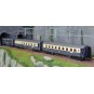 HR4391-Rivarossi HR4391 Set of 3 CIWL passenger cars, Edelweiss Pullman Express, DD3 / VPC Côte d'Azur / VP Étoile du Nord