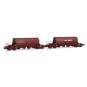 HJ6228-Jouef HJ6228 Set of 2 Taoos bogie hopper wagons, F-ERSA, Ermewa/Chemoil