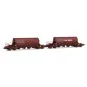 Jouef HJ6228 Set of 2 Taoos bogie hopper wagons, F-ERSA, Ermewa/Che... HJ6228-Jouef HJ6228 Set of 2 Taoos bogie hopper wagons, F-ERSA, Ermewa/Chemoil