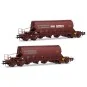 Jouef HJ6228 Set of 2 Taoos bogie hopper wagons, F-ERSA, Ermewa/Che... HJ6228-Jouef HJ6228 Set of 2 Taoos bogie hopper wagons, F-ERSA, Ermewa/Chemoil