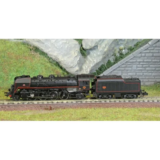 HN2546-Arnold HN2546 Locomotive vapeur 141 R 568, SNCF, roues rayons et Boxpok, livrée noire/rouge
