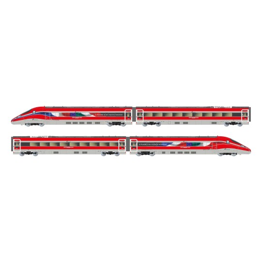 HN2621-Arnold HN2621 TGV railcar 4 elements Frecciarossa 1000, FS, N 1/160