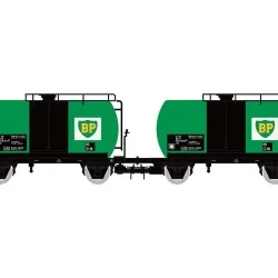 Rivarossi HR6567 Set ce 2 wagons citernes à essieux, FS, BP Rivarossi HR6567 - 1