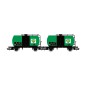 HR6567-Rivarossi HR6567 Set ce 2 wagons citernes à essieux, FS, BP