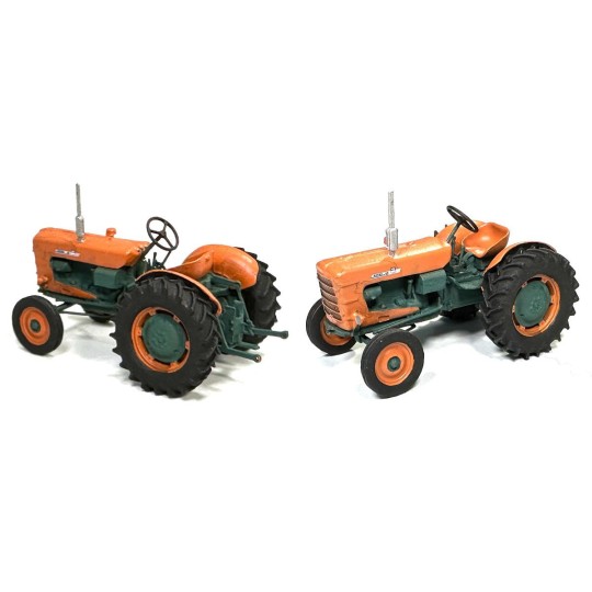 BA009-REE Modeles BA009 Tracteur Someca SUPER SOM40 orange avec roues 28'