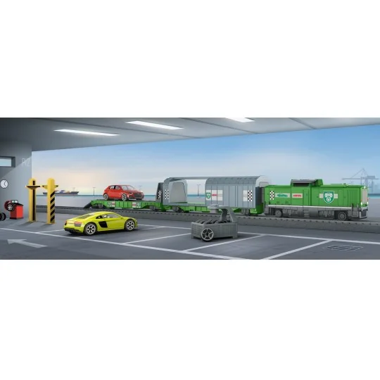 Marklin_29347-Marklin 29347 Coffret de départ "Transport d'automobiles" - My World
