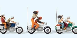 Preiser 25102 characters, Moto TV and press