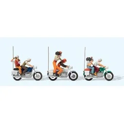 Preiser 25102 personnages, Moto TV et presse Preiser Preiser_25102 - 1