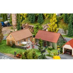 Faller 130607 Model Kit, 2 Village Houses - Faller - Faller_130607