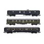 HN4486-Arnold HN4486 Set of 3 "Sud-Express" passenger cars, CIWL, DD3 / AA 5000 / WL, N scale