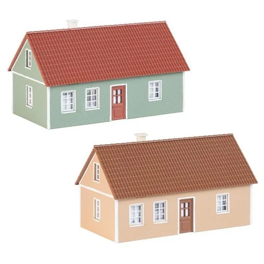 Faller 130607 Model Kit, 2 Village Houses - Faller - Faller_130607 Faller_130607-Faller 130607 Model Kit, 2 Village Houses - Faller_130607