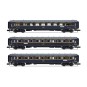 HN4487-Arnold HN4487 Set of 3 "Sud-Express" passenger cars, CIWL, VPC Étoile du Nord / WL / WL, N scale