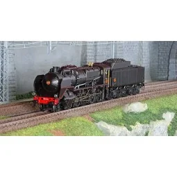 R37 HO41206DS Steam locomotive 1-150 P 10 tender 34 P 322, SNCF, bl...