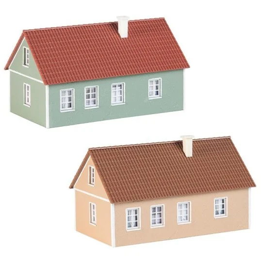 Faller 130607 Model Kit, 2 Village Houses - Faller - Faller_130607 Faller_130607-Faller 130607 Model Kit, 2 Village Houses - Faller_130607