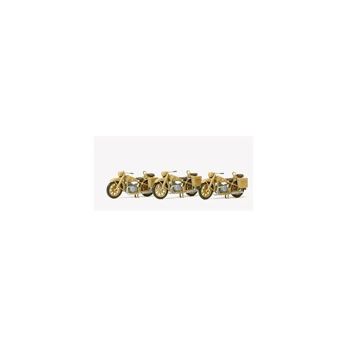 Preiser 16572 Vehicle, Set of 3 BMW R12 Motorcycles German Army 193...