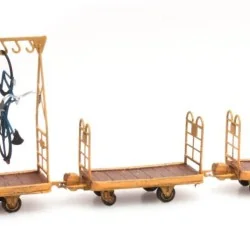 Ree Modeles DE 011 Set de 2 chariots à bagages + 1 chariot avec 2 vélos Ree Modeles DE-011 - 1
