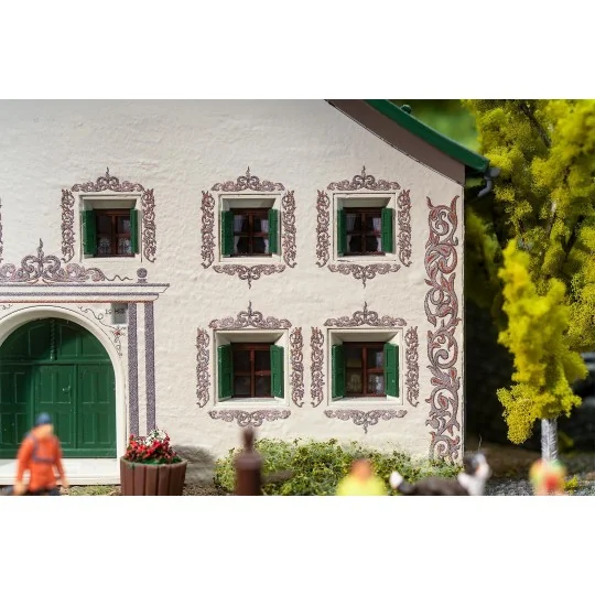 Faller_130662-Faller 130662 Model Kit, Guarda House in the Grisons