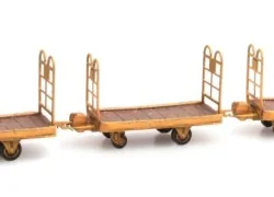 Ree Models DE 012 Set of 3 luggage trolleys - Ree Modeles - DE-012