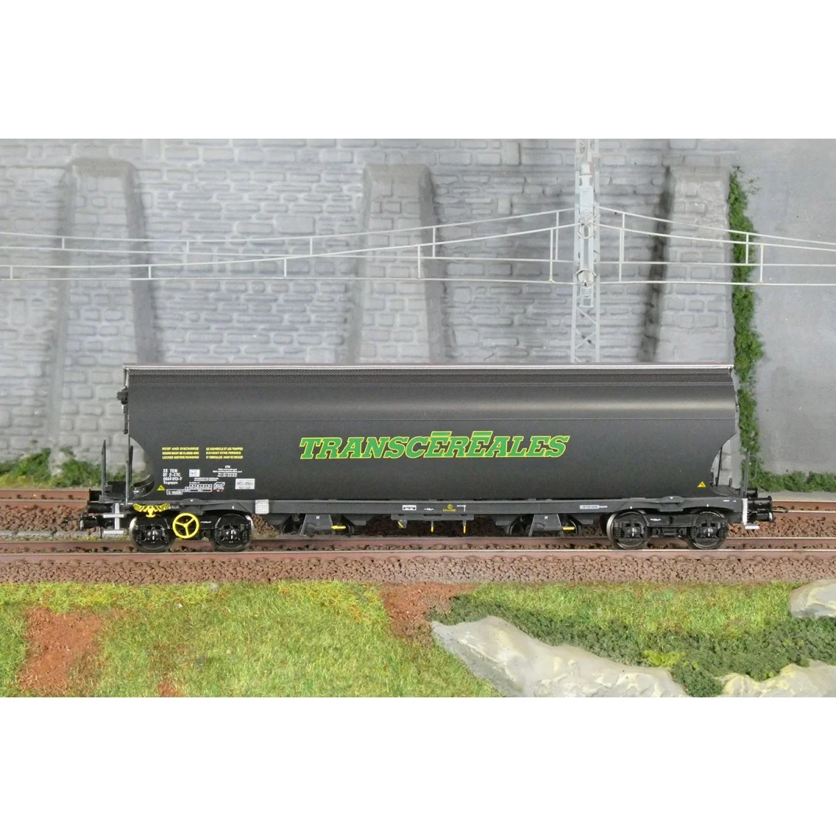 Ls Models 30590 Tagnpps Hopper Wagons, Dark Grey, TRANSCEREALES - L...