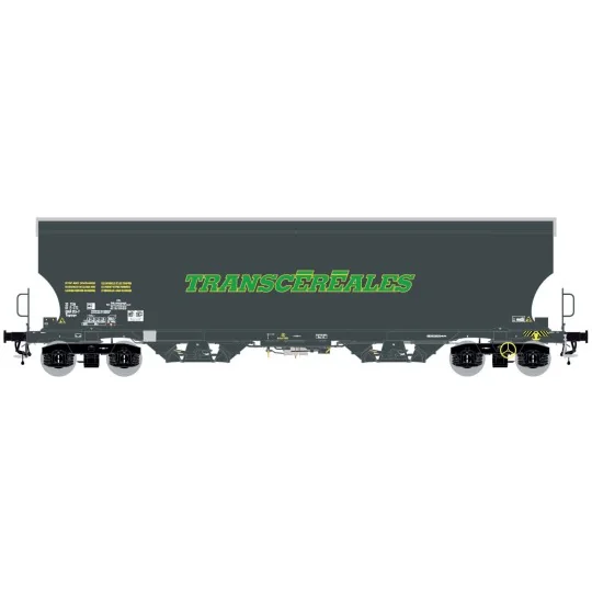 Ls Models 30591 Tagnpps Hopper Wagons, Dark Grey, TRANSCEREALES LSM_30591-Ls Models 30591 Tagnpps Hopper Wagons, Dark Grey, TRANSCEREALES