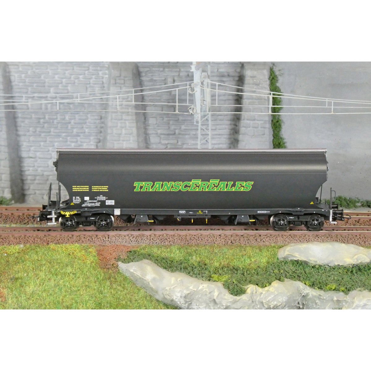 Ls Models 30591 Tagnpps Hopper Wagons, Dark Grey, TRANSCEREALES - L...