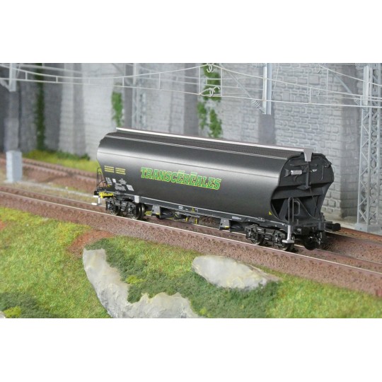 LSM_30591-Ls Models 30591 Wagons trémie Tagnpps, gris foncé, TRANSCEREALES