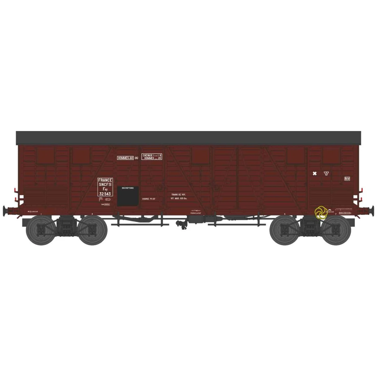 Ree Models WB908 Covered Wagon for Fruits and Vegetables, 4 Doors, ... Ree Models WB908 Covered Wagon for Fruits and Vegetables, 4 Doors, ...