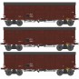 WB-910-Ree Modeles WB910 Set de 3 wagons TP Couvert pour Primeurs, 4 portes, SNCF, ep.IIIa