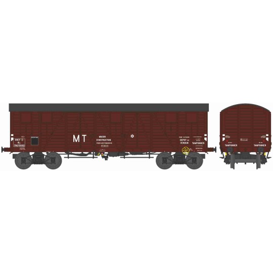 WB-911-Ree Modeles WB911 Wagon TP Couvert, 4 portes, MT, SNCF, ep.III