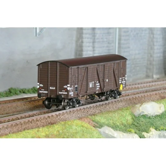 Ree Modeles WB911 Covered TP Wagon, 4 doors, MT, SNCF, ep.III WB-911-Ree Modeles WB911 Covered TP Wagon, 4 doors, MT, SNCF, ep.III