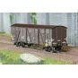 Ree Modeles WB911 Covered TP Wagon, 4 doors, MT, SNCF, ep.III WB-911-Ree Modeles WB911 Covered TP Wagon, 4 doors, MT, SNCF, ep.III