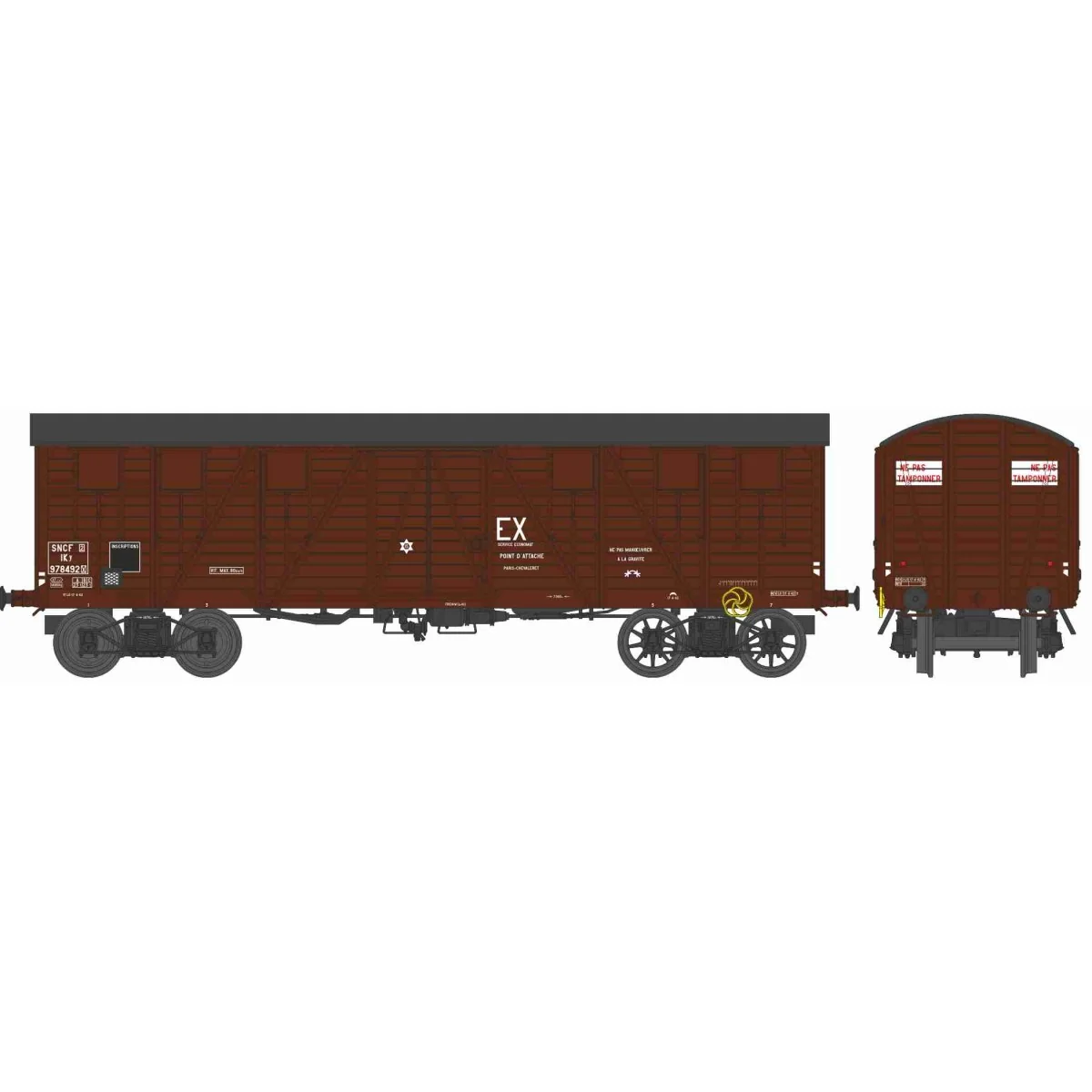Ree Modeles WB913 Covered Public Works Wagon, 2 doors, EX Economat,...