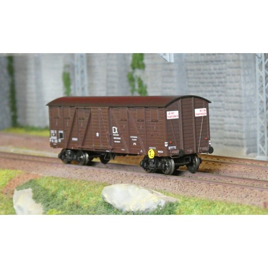 WB-913-Ree Modeles WB913 Covered Public Works Wagon, 2 doors, EX Economat, SNCF, ep.III