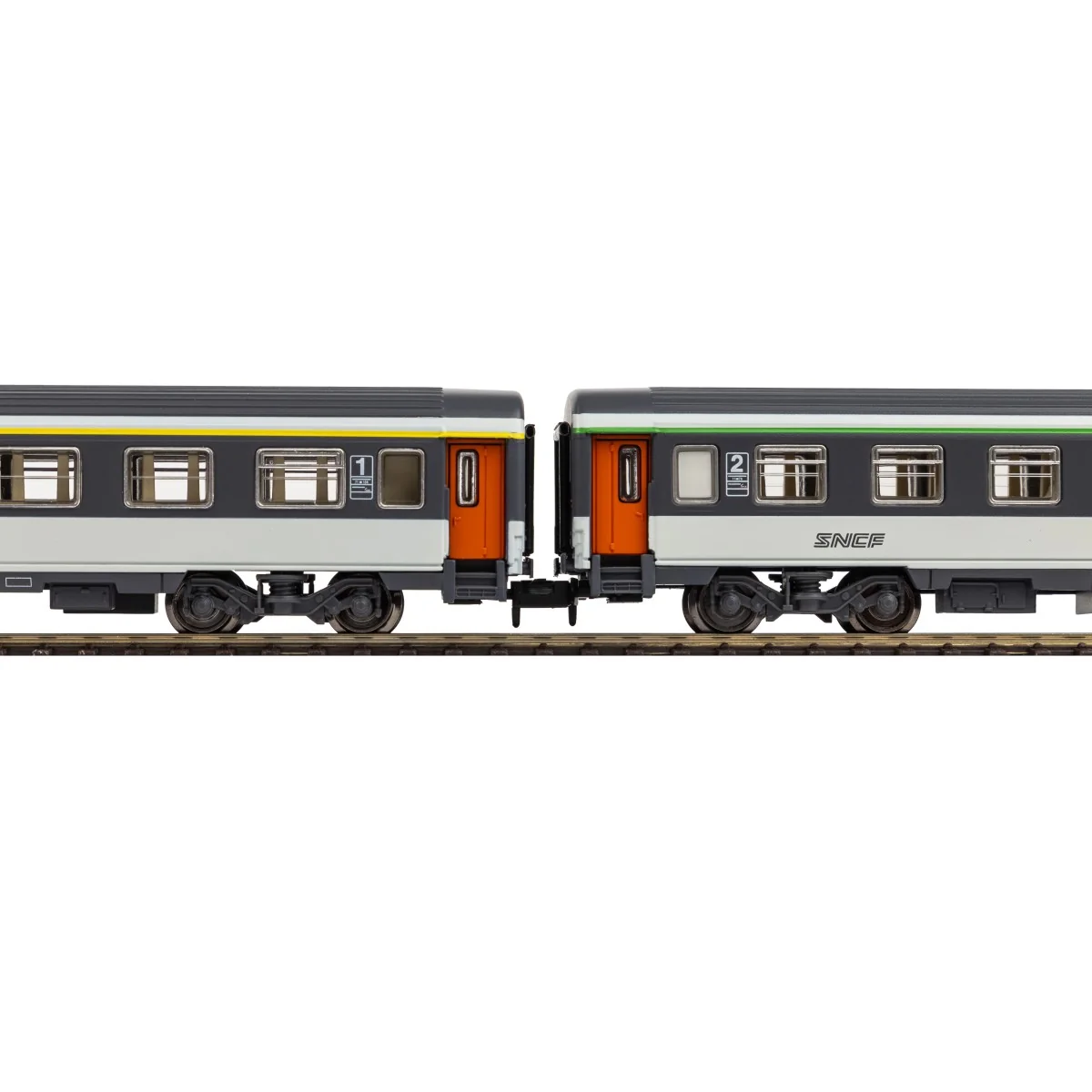 Piko 94505 Set de 2 voitures Corail, 1ère et 2ème classe A10u / B11u, logo nouille, SNCF, N - 1/160 Piko Piko_94505 - 6
