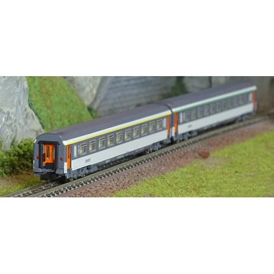 Piko_94505-Piko 94505 Set of 2 Corail coaches, 1st and 2nd class A10u / B11u, "noodle" logo, SNCF, N - 1/160