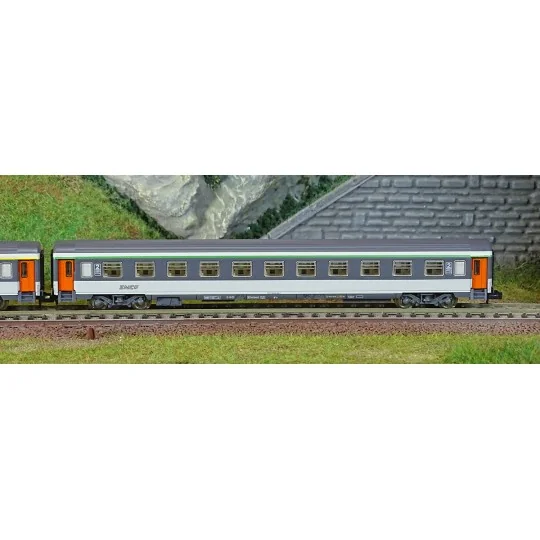 Piko_94505-Piko 94505 Set de 2 voitures Corail, 1ère et 2ème classe A10u / B11u, logo nouille, SNCF, N - 1/160