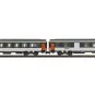 PIKO_94506-Piko 94506 Set de 2 voitures Corail, 2ème classe B11u/B6Du, logo nouille, SNCF, N - 1/160