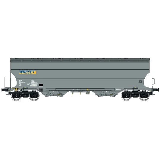 Ls Models 30594 Tagnpps hopper wagons, grey, Millet LSM_30594-Ls Models 30594 Tagnpps hopper wagons, grey, Millet