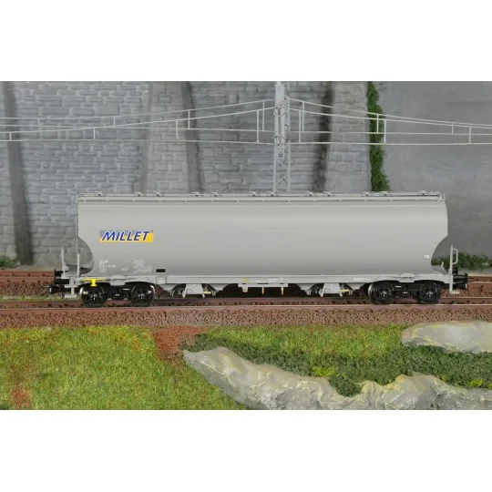 Ls Models 30594 Tagnpps hopper wagons, grey, Millet LSM_30594-Ls Models 30594 Tagnpps hopper wagons, grey, Millet