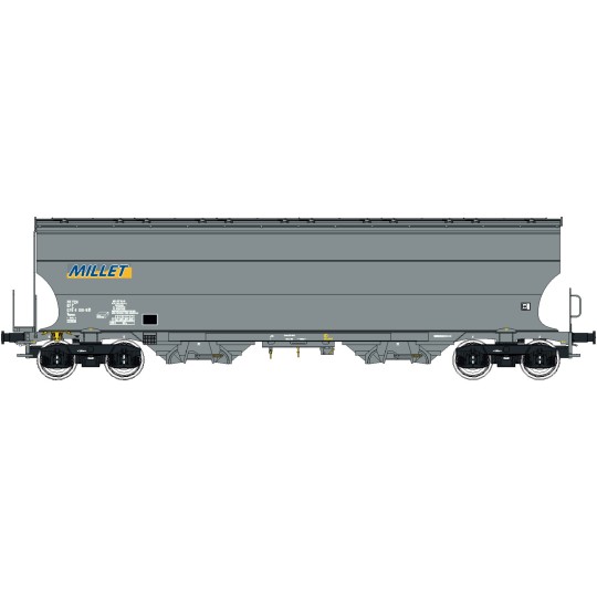 LSM_30595-Ls Models 30595 Tagnpps hopper wagons, grey, Millet