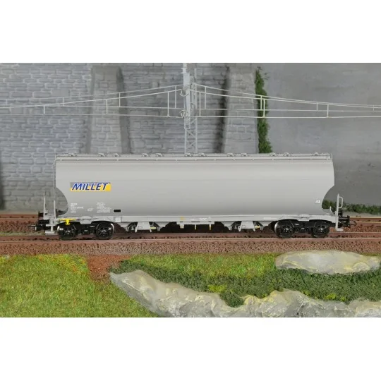 Ls Models 30595 Tagnpps hopper wagons, grey, Millet LSM_30595-Ls Models 30595 Tagnpps hopper wagons, grey, Millet